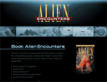 Tablet Screenshot of alienencounters.com